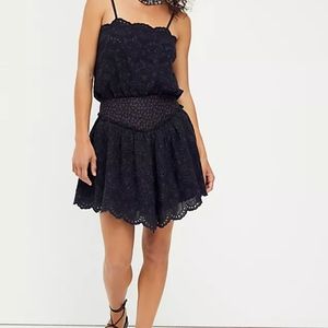 Free People Jillian Lace Bodysuit and Skirt